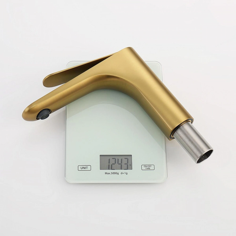 Смеситель для раковины Raglo R21.10.03, золотой сатин от магазина Vanna-Vanna.ru!