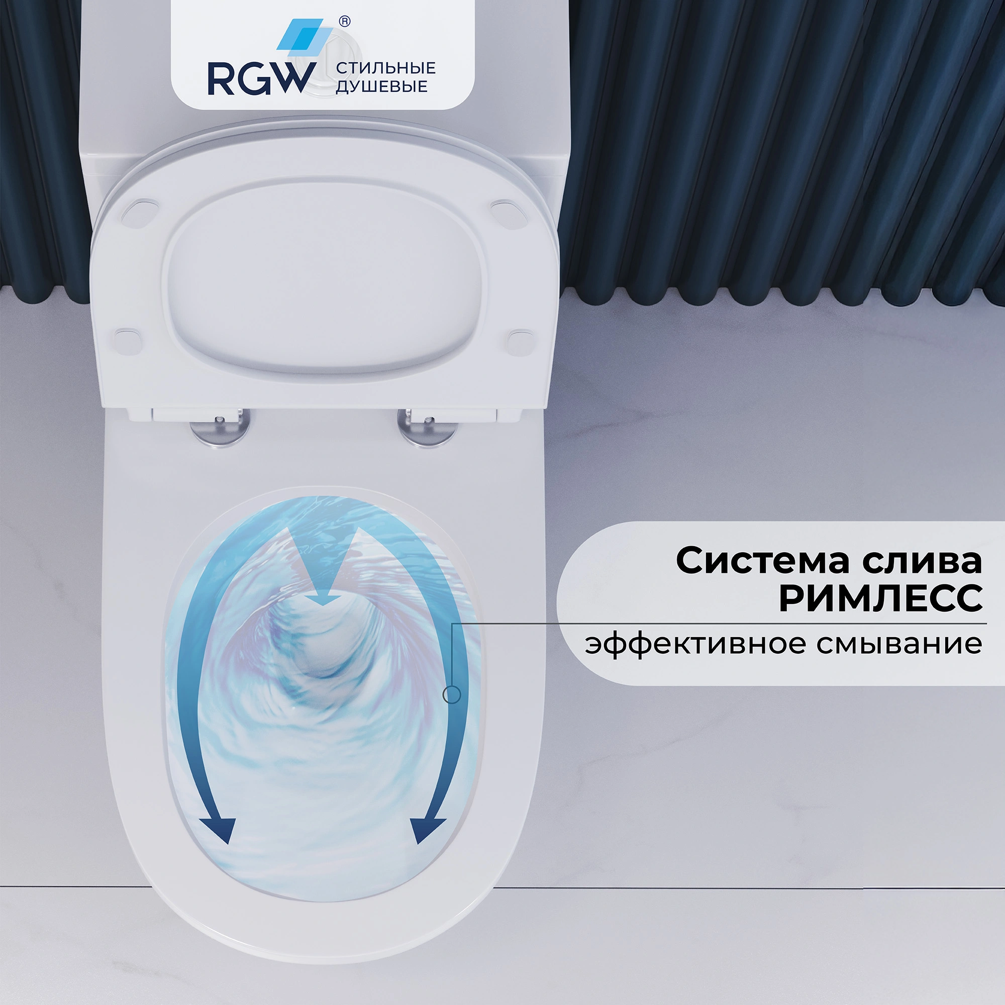 Унитаз напольный RGW SW-05 белый (379х700х790) от магазина Vanna-Vanna.ru!
