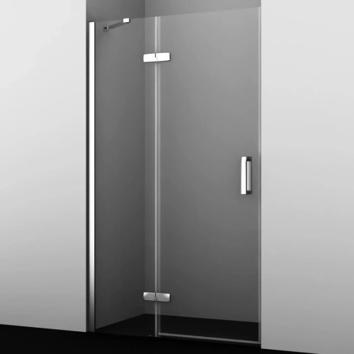 Душевая дверь WasserKraft Aller 10H05L 120 в нишу, распашная, прозрачное стекло, хром от магазина Vanna-Vanna.ru!