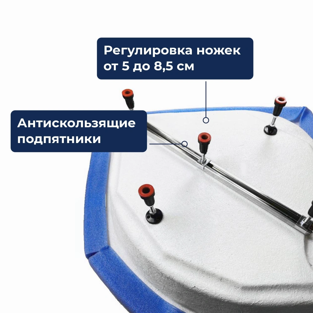 Душевой поддон трапеция RGW STYLE-TR Белый 90*90 от магазина Vanna-Vanna.ru!