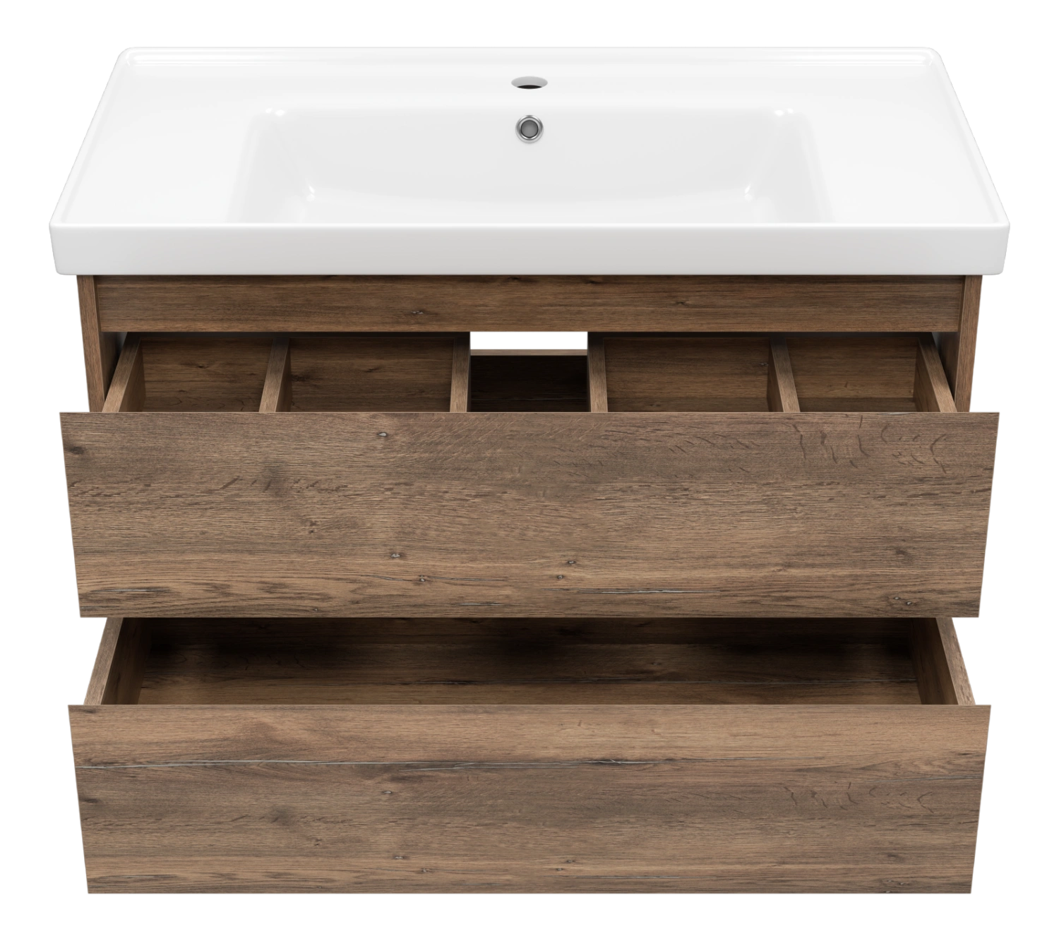 Тумба с раковиной Brevita Dallas 90 подвесная, дуб галифакс от магазина Vanna-Vanna.ru!