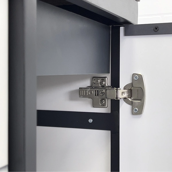 Тумба напольная под стиральную машину Comforty Лозанна-100 со столешницей Калакатта Блэк с раковиной 9111 от магазина Vanna-Vanna.ru!