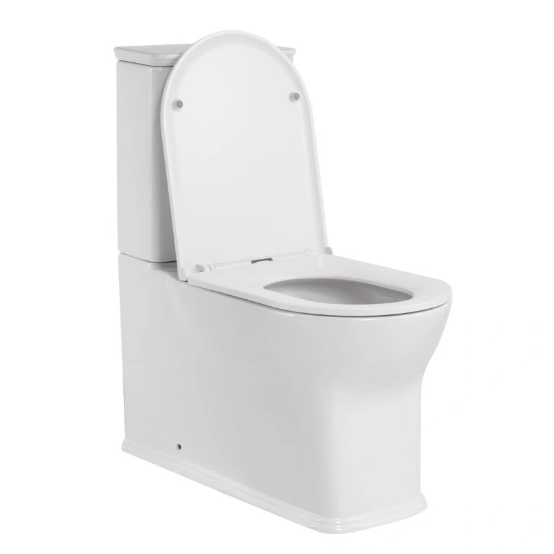 Унитаз SantiLine SL-5042T напольный, безободковый, моноблок, белый от магазина Vanna-Vanna.ru!
