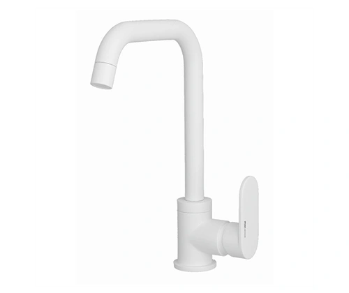 Смеситель для кухни WasserKraft Mindel 8507 белый Soft-touch