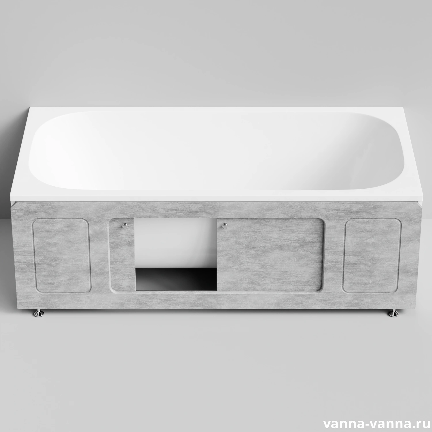 Экран под ванну Vod-ok Лидер 170 раздвижной Горный камень от магазина Vanna-Vanna.ru!