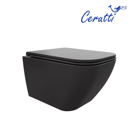 Унитаз Ceruttispa Mimi Aria MB CT8920 подвесной, черный матовый от магазина Vanna-Vanna.ru!