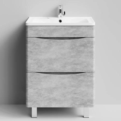 Тумба с раковиной Vod-ok Адель 60 напольная, Горный камень от магазина Vanna-Vanna.ru!