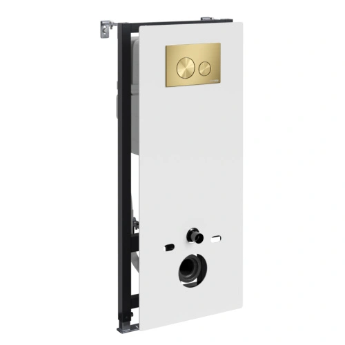 Инсталляция WasserKraft Abens 20TLT.010.ME.WH.MG02 для подвесного унитаза, с кнопкой от магазина Vanna-Vanna.ru!