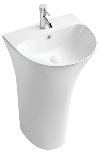 Раковина SantiLine SL-4017 напольная, белая от магазина Vanna-Vanna.ru!