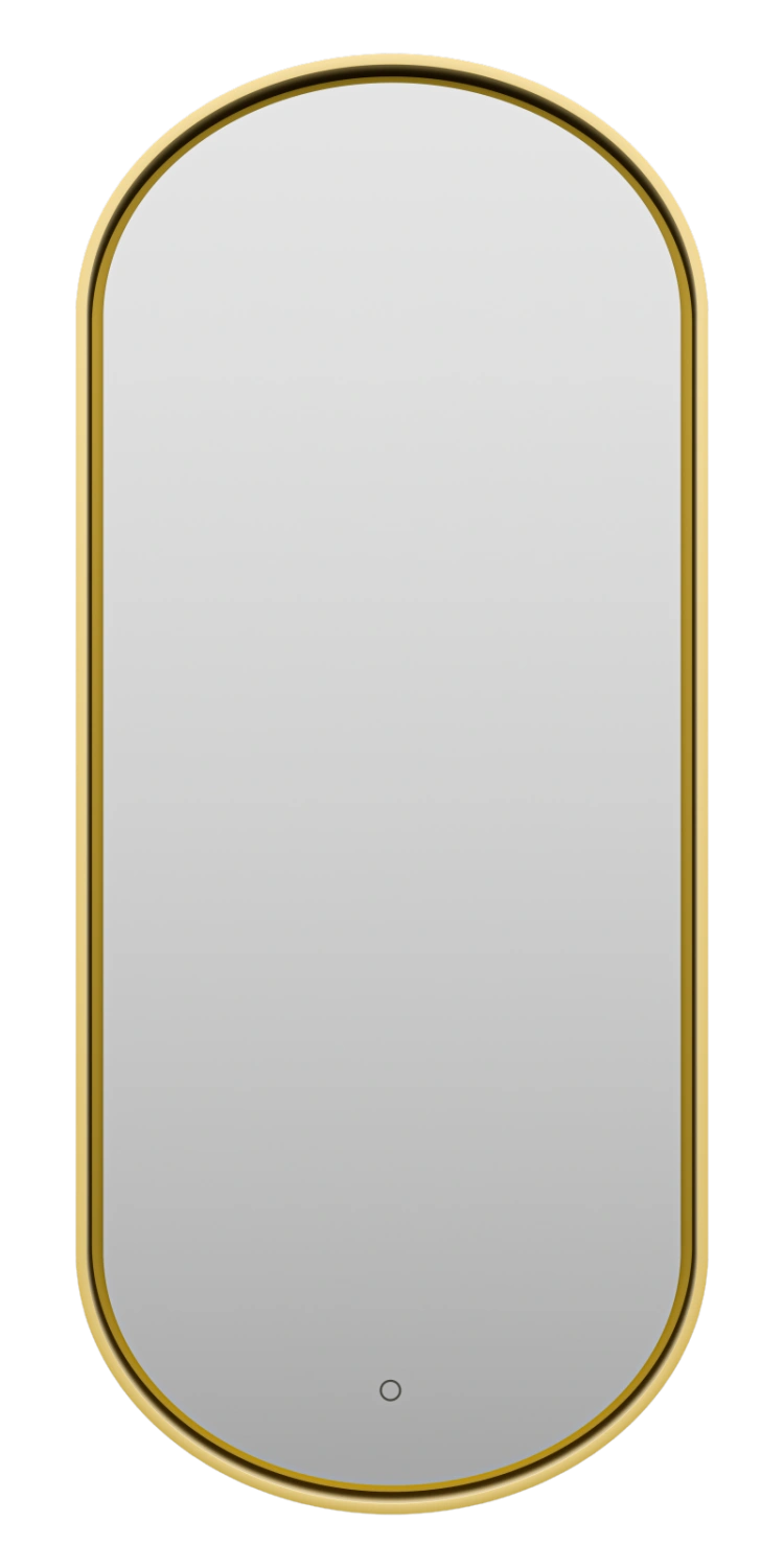 Зеркало Brevita Saturn 500x1150 свет, матовое золото от магазина Vanna-Vanna.ru!