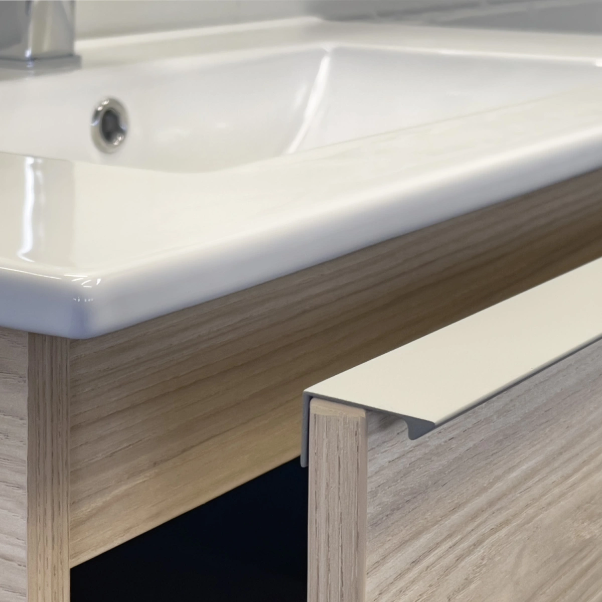 Тумба подвесная Comforty Тургояк-75 дуб светлый с раковиной 75E от магазина Vanna-Vanna.ru!