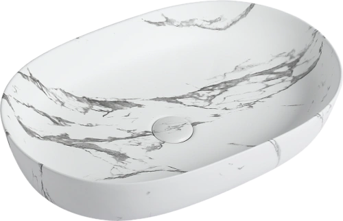 Раковина SantiLine SL-7022MM накладная, мрамор