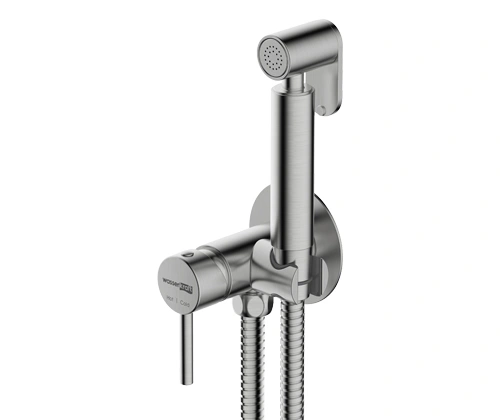 Смеситель с гигиеническим душем WasserKraft A70338 никель от магазина Vanna-Vanna.ru!
