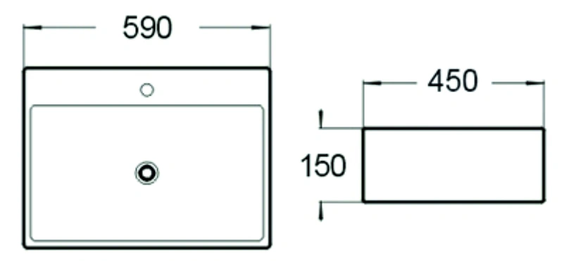 Раковина SantiLine SL-1002 накладная, белая от магазина Vanna-Vanna.ru!
