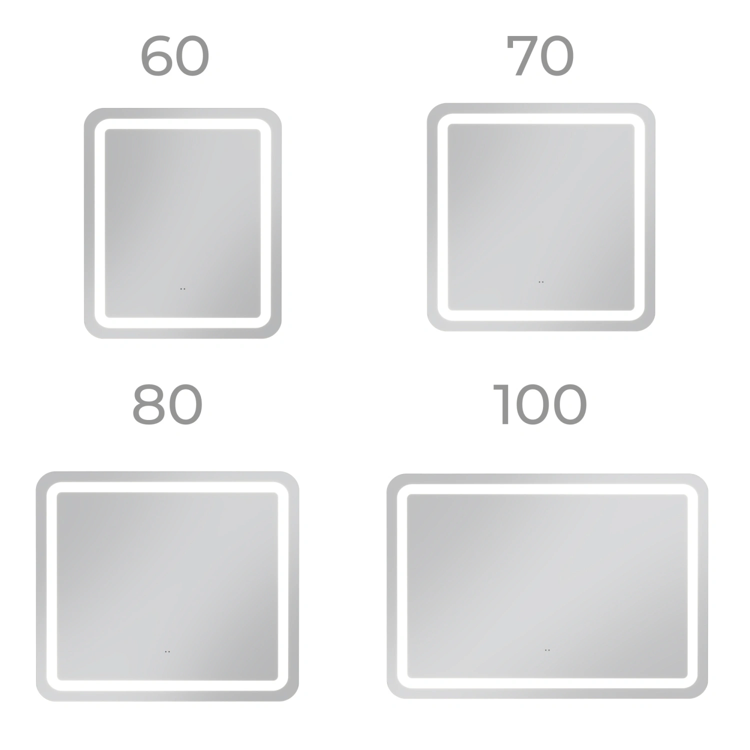 Зеркало Vigo Jess Classic 800 свет, сенсор от магазина Vanna-Vanna.ru!