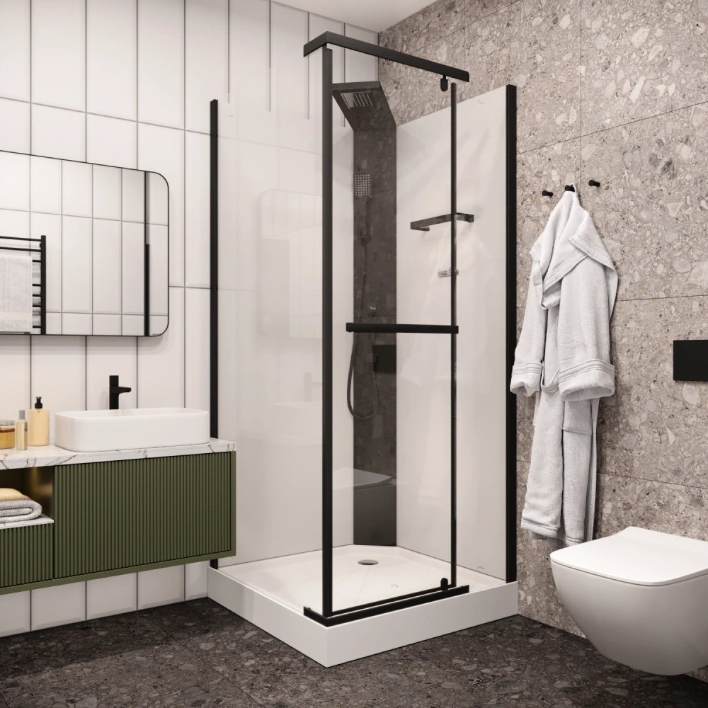 Душевая кабина Ceruttispa MiMi901B (90x90x215-225) от магазина Vanna-Vanna.ru!