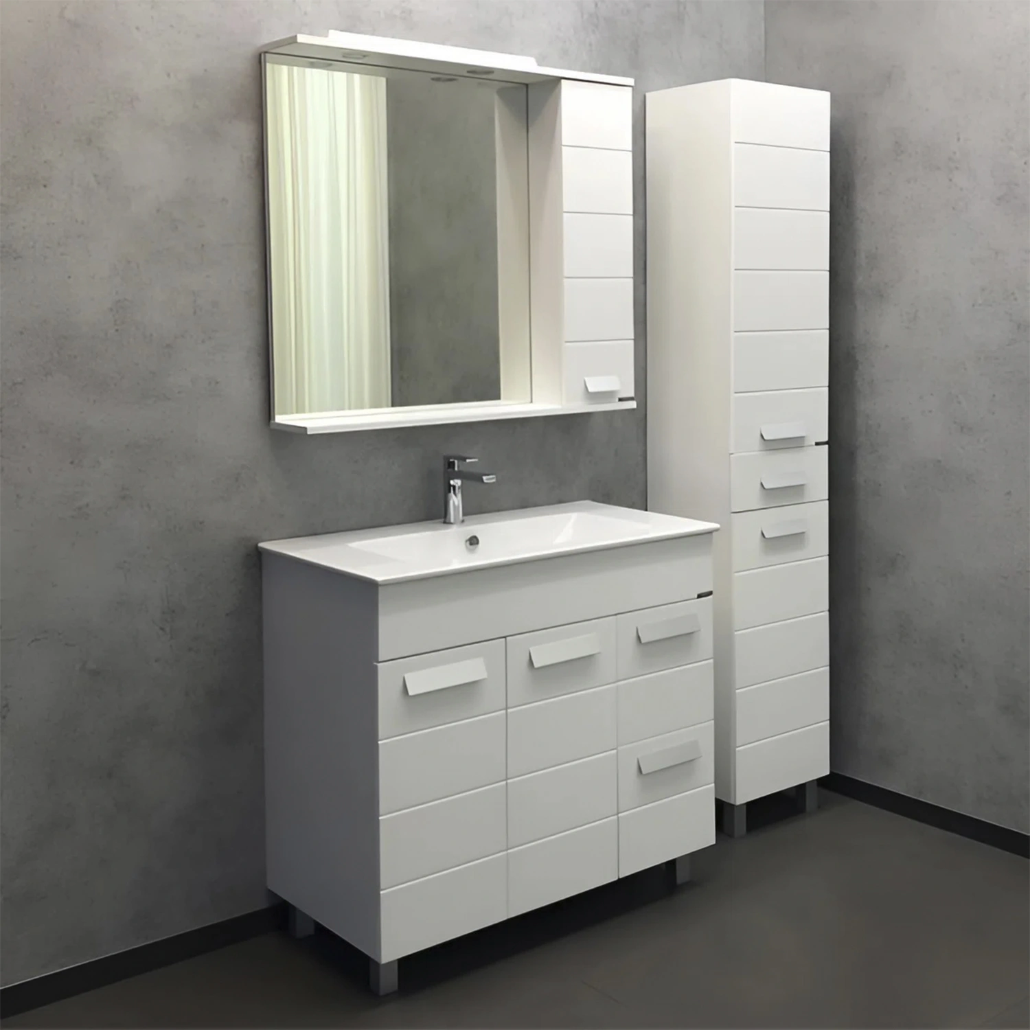 Зеркало-шкаф Comforty Модена 90М белый от магазина Vanna-Vanna.ru!