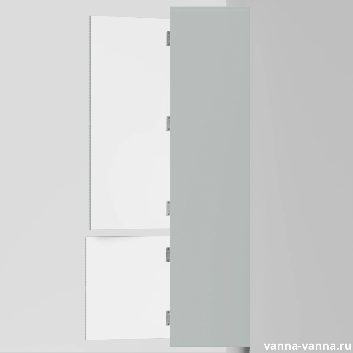 Пенал Vod-ok Elite Соло 45, подвесной, левый, Мышино-серый RAL 7005 от магазина Vanna-Vanna.ru!