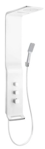 Душевая панель Ceruttispa SELLA W CT8988 из нержавеющей стали, цвет белый от магазина Vanna-Vanna.ru!