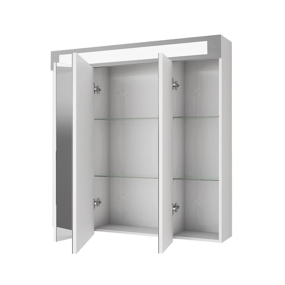 Зеркальный шкаф Dreja Uni 80 см, белый от магазина Vanna-Vanna.ru!