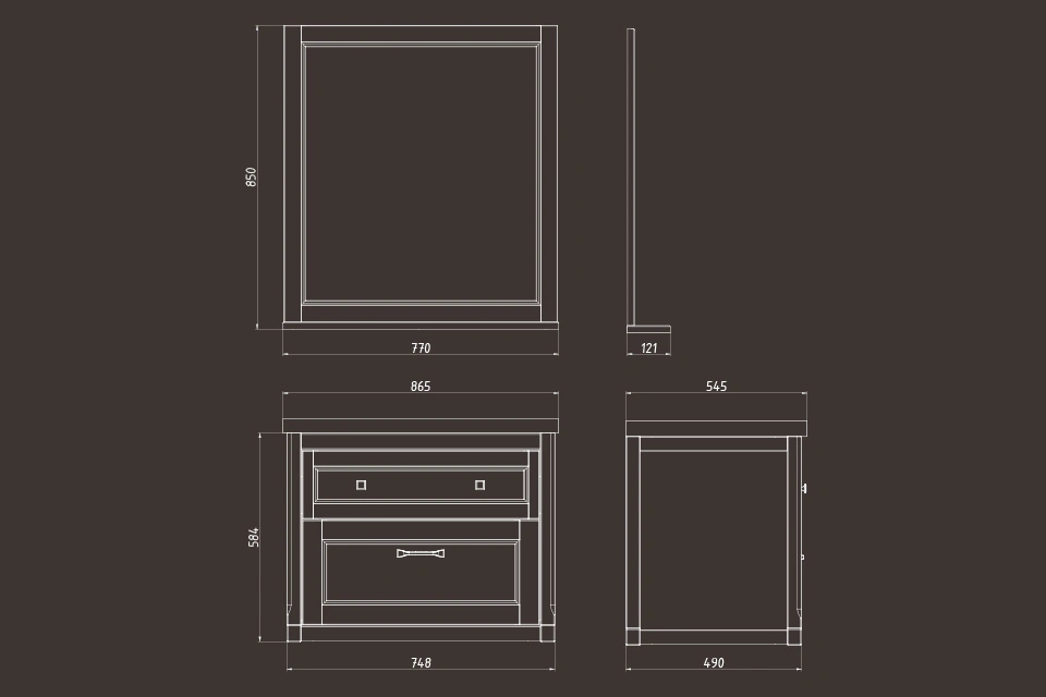 Мебель для ванной ASB Woodline Толедо 85 комплект, подвесной, синий, хром от магазина Vanna-Vanna.ru!