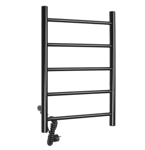 Полотенцесушитель электрический Domoterm Аврора DMT 109-5 50х60 EK L левый, черный матовый от магазина Vanna-Vanna.ru!
