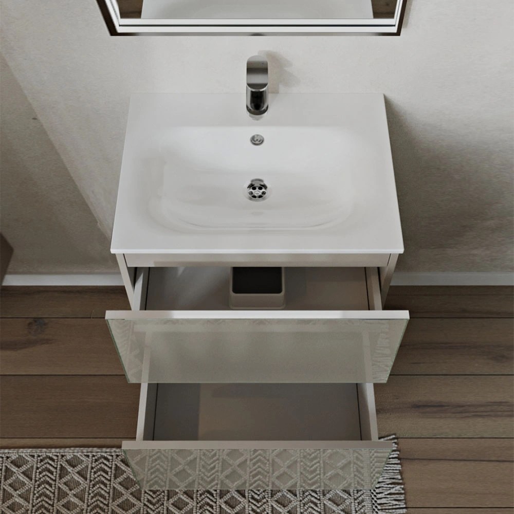 Тумба с раковиной подвесная (60 см) Terminus Vega VEG10602200501OSL, капучино от магазина Vanna-Vanna.ru!