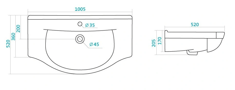 Тумба напольная Stella Polar Кармела 100 с раковиной Эльбрус 100, 2 ящ, 4 двери, Люкс белое серебро от магазина Vanna-Vanna.ru!