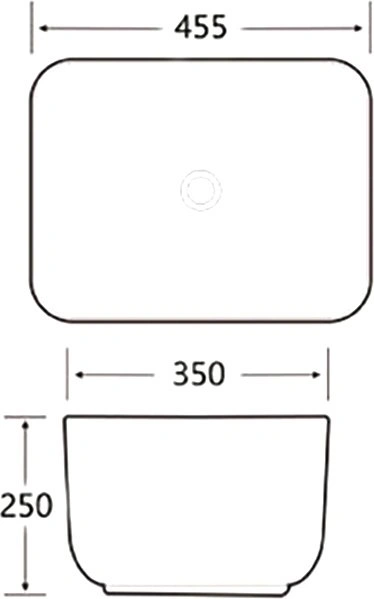 Раковина SantiLine SL-1113MB накладная, черный матовый от магазина Vanna-Vanna.ru!