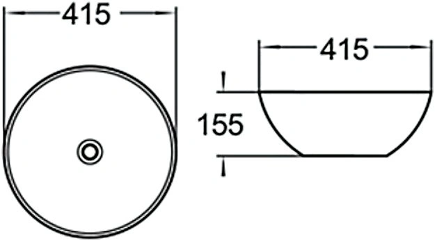 Раковина SantiLine SL-1039 накладная, белая от магазина Vanna-Vanna.ru!