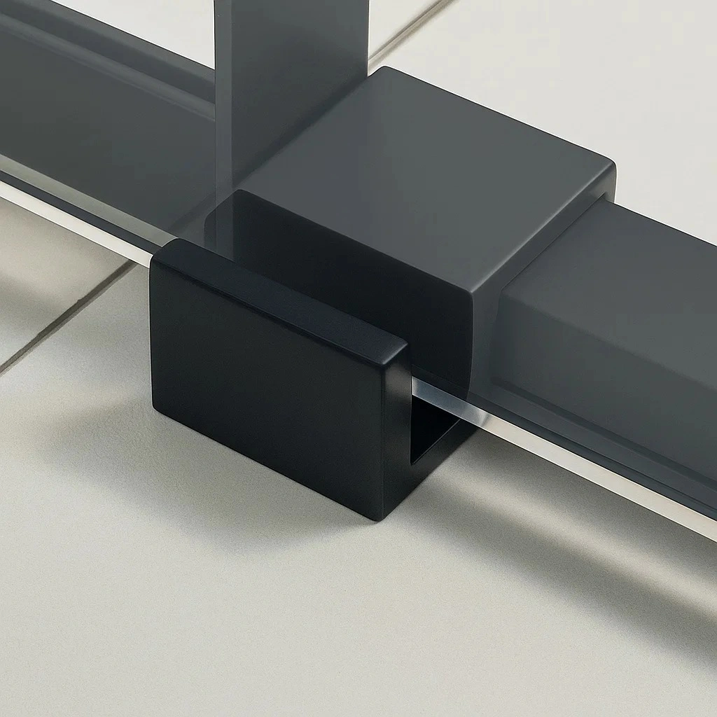 Душевой уголок Timo TDSS-130/03C-8L + TSS-1000/03C-8, 130x100 см, профиль черный, стекло прозрачное