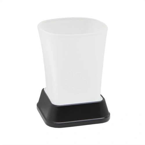 Стакан для щеток WasserKraft Amper K-5428 Black черный Soft-touch