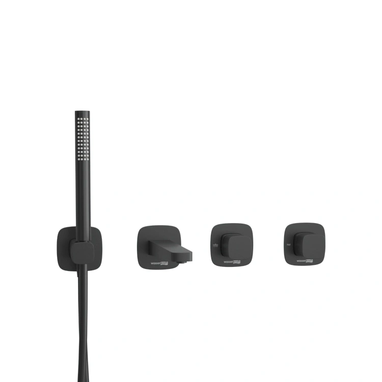 Душевой комплект WasserKRAFT Nuthe A9151.264.315.327.242.217 черный Soft-touch от магазина Vanna-Vanna.ru!