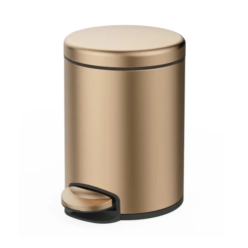 Мусорное ведро Raglo R360.106.33 с педалью для открывания, матовая медь от магазина Vanna-Vanna.ru!