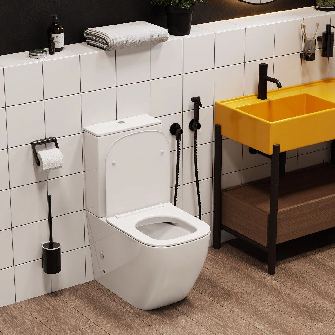 Унитаз напольный Ceruttispa MIMI (MIMI) CT8707 безободковый (620х380х830) от магазина Vanna-Vanna.ru!
