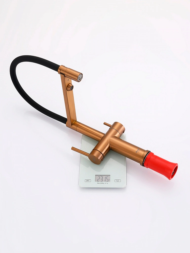 Смеситель для кухни с подключением фильтра Raglo R20.63.33, матовая медь от магазина Vanna-Vanna.ru!