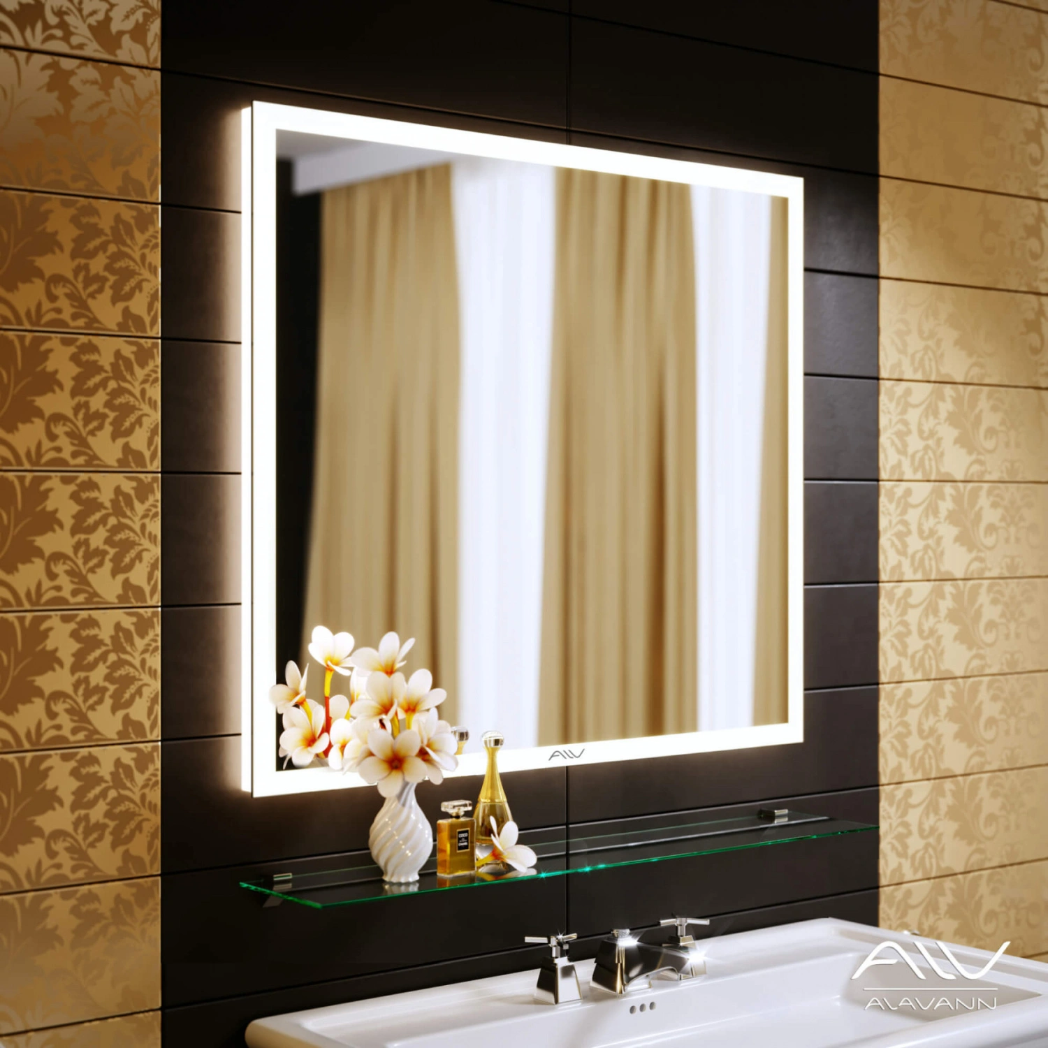 Зеркало Alavann Bella 35 80 свет, ИК выключатель