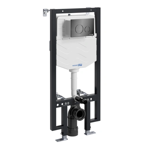 Инсталляция WasserKraft Vils 56TLT.010.ME.PB02 для подвесного унитаза, с кнопкой от магазина Vanna-Vanna.ru!