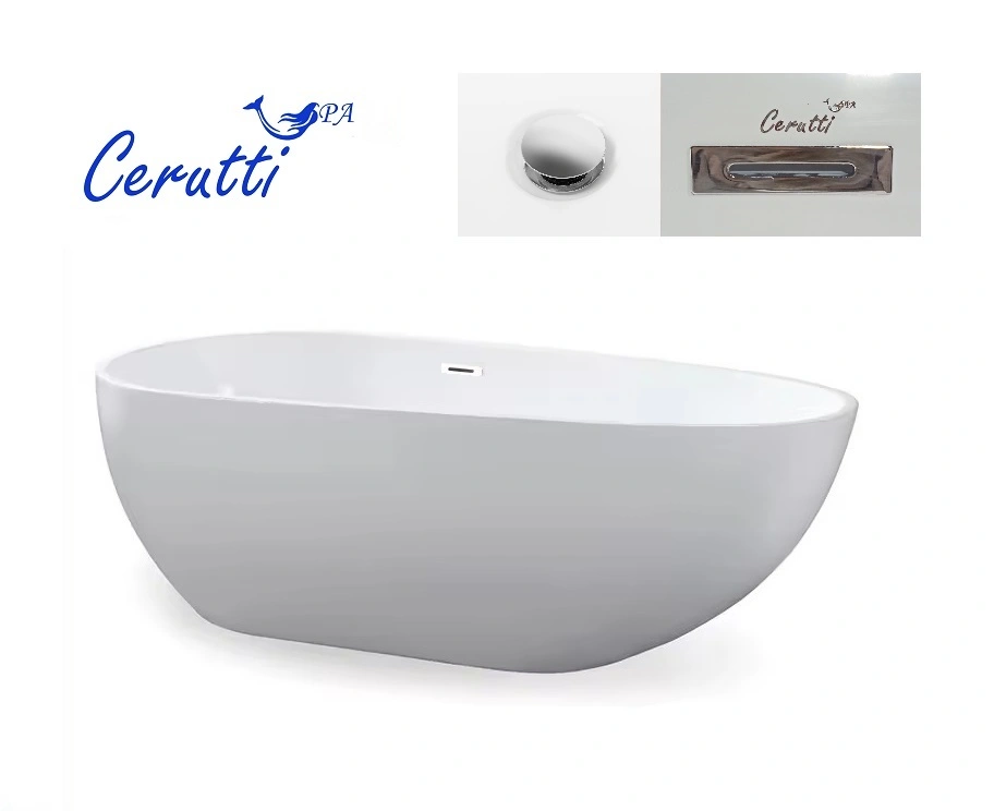 Ванна акриловая Ceruttispa MIMI170  (1700x800x580) отдельностоящая, белая от магазина Vanna-Vanna.ru!