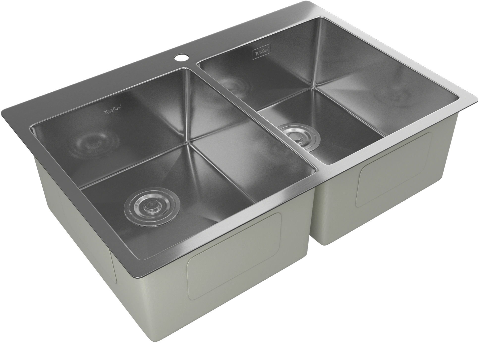 Кухонная мойка Rivelato Rinox 7450 2В, Нержавеющая сталь от магазина Vanna-Vanna.ru!