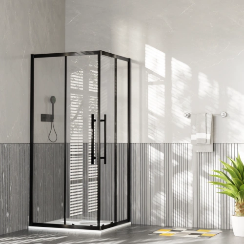 Душевой уголок ESBANO ESF-90D1+120D2-B 90х120х195 от магазина Vanna-Vanna.ru!