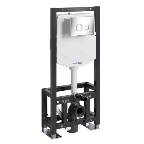 Инсталляция WasserKraft Dill 61TLT.010.ME.CH01 для подвесного унитаза, с кнопкой от магазина Vanna-Vanna.ru!