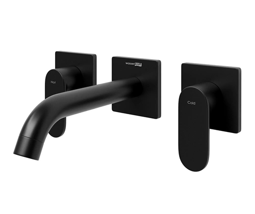 Смеситель для раковины WasserKraft Elbe 7445 черный Soft-touch