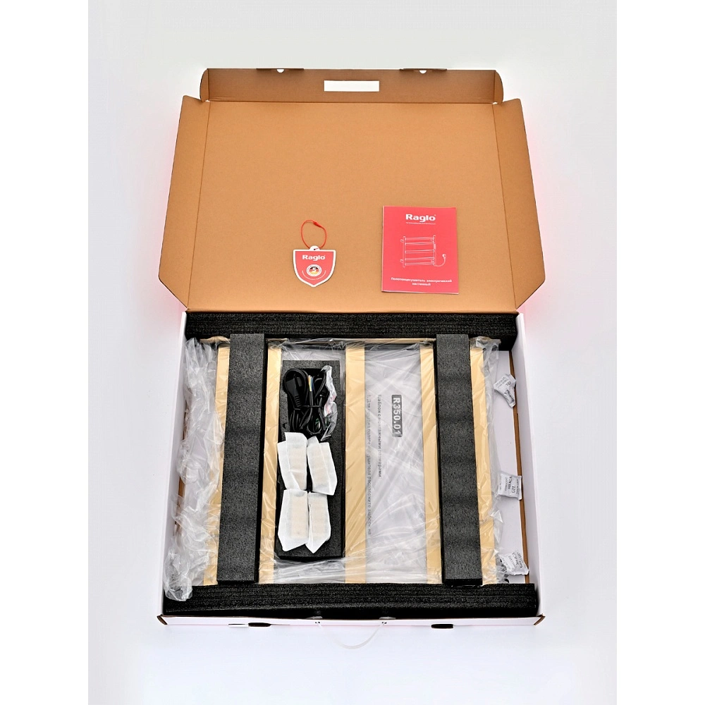 Полотенцесушитель электрический RAGLO R350.01.03 сенсорный с терморегулятором, сатин золотой от магазина Vanna-Vanna.ru!