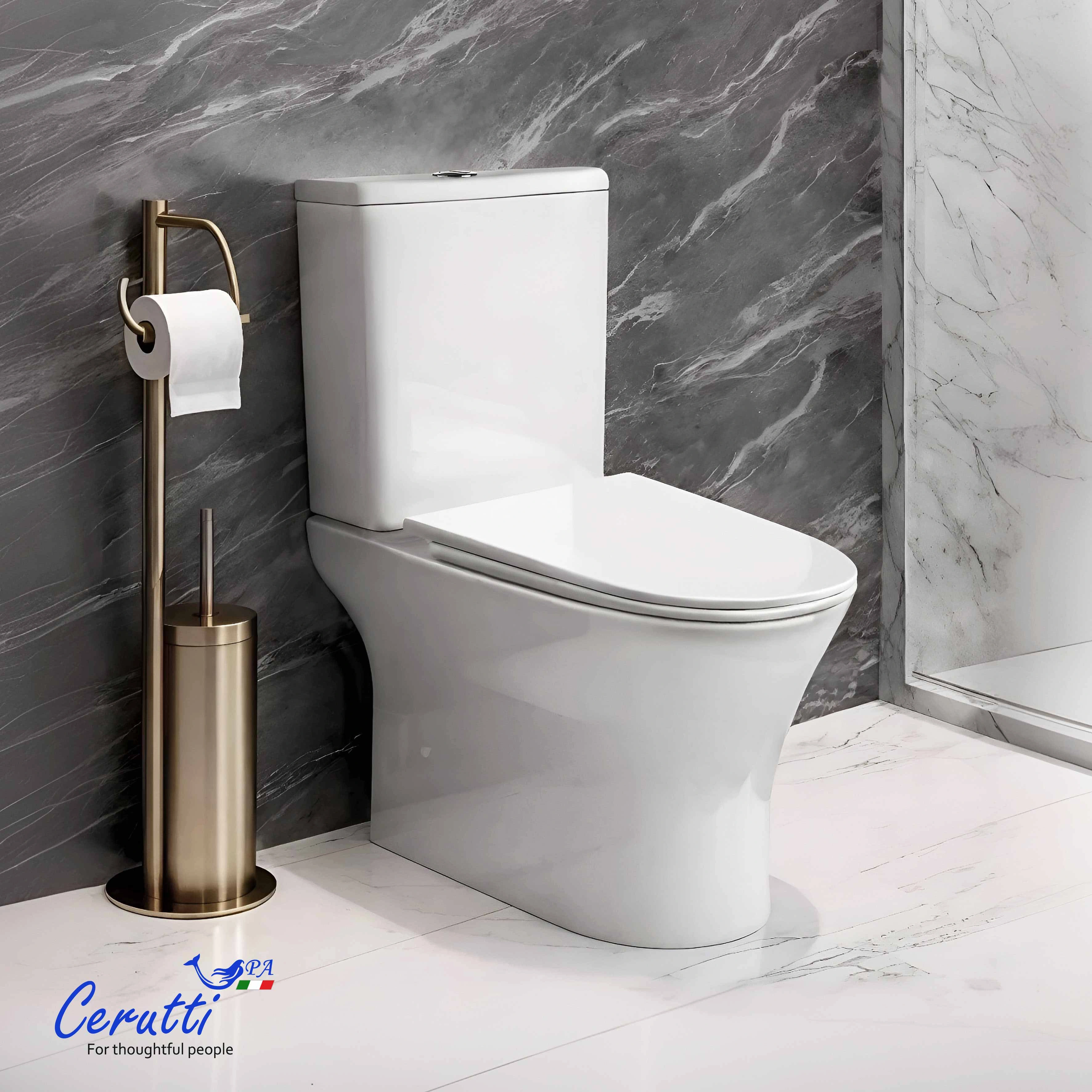 Унитаз напольный Ceruttispa BERNINA (БЕРНИНА) CT7193 безободковый (650х340х770) от магазина Vanna-Vanna.ru!