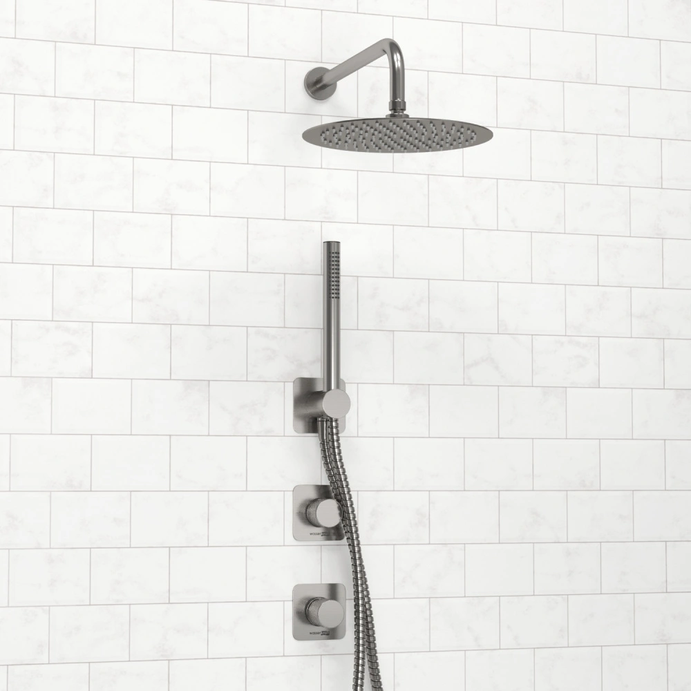 Душевой комплект WasserKRAFT Tauber A6451.296.097.121.275.100.276 никель от магазина Vanna-Vanna.ru!