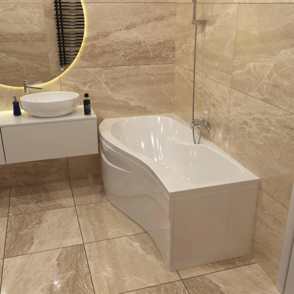 Комплект (3в1) Акриловая ванна TIMO VINO1792L 170*92*66+Каркас + Слив-перелив от магазина Vanna-Vanna.ru!