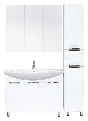 Тумба с раковиной Misty Лаванда 105 белый от магазина Vanna-Vanna.ru!