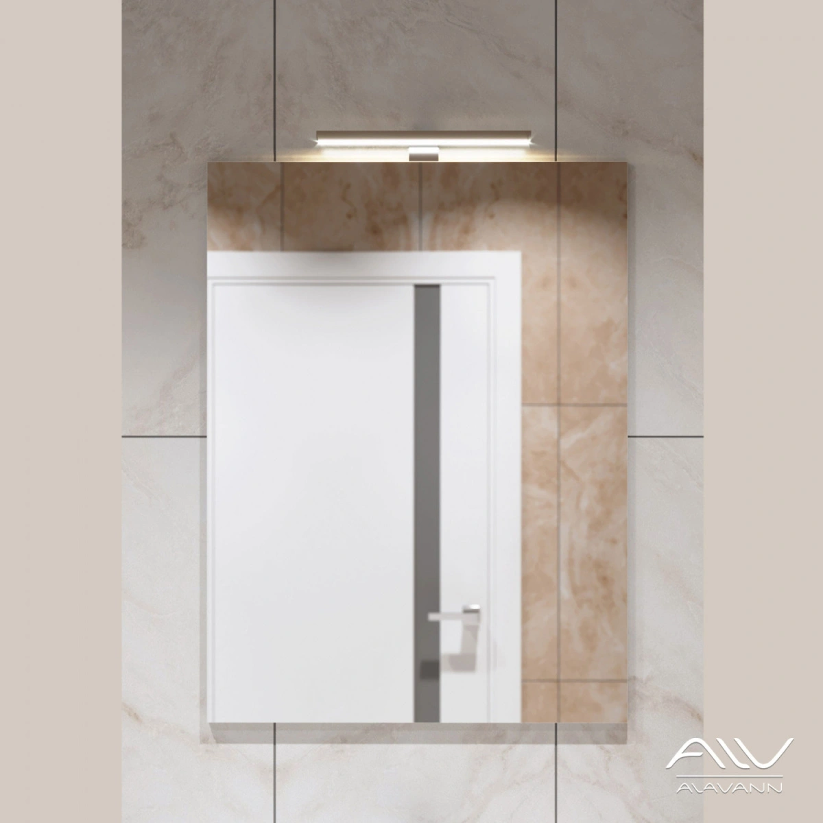 Зеркало Alavann Soft Silver 60 от магазина Vanna-Vanna.ru!