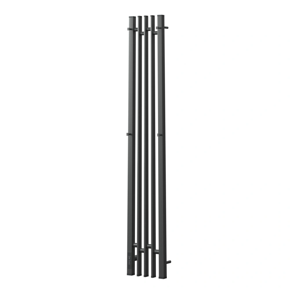 Полотенцесушитель электрический APEXTERMO Delta DL10123GF 1200x180 с крючками, графит металлик от магазина Vanna-Vanna.ru!